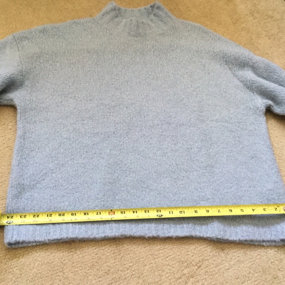 NWOT Philip Lim 3.1 sky light blue boxy alpaca wool sweater - Picture 5 of 9